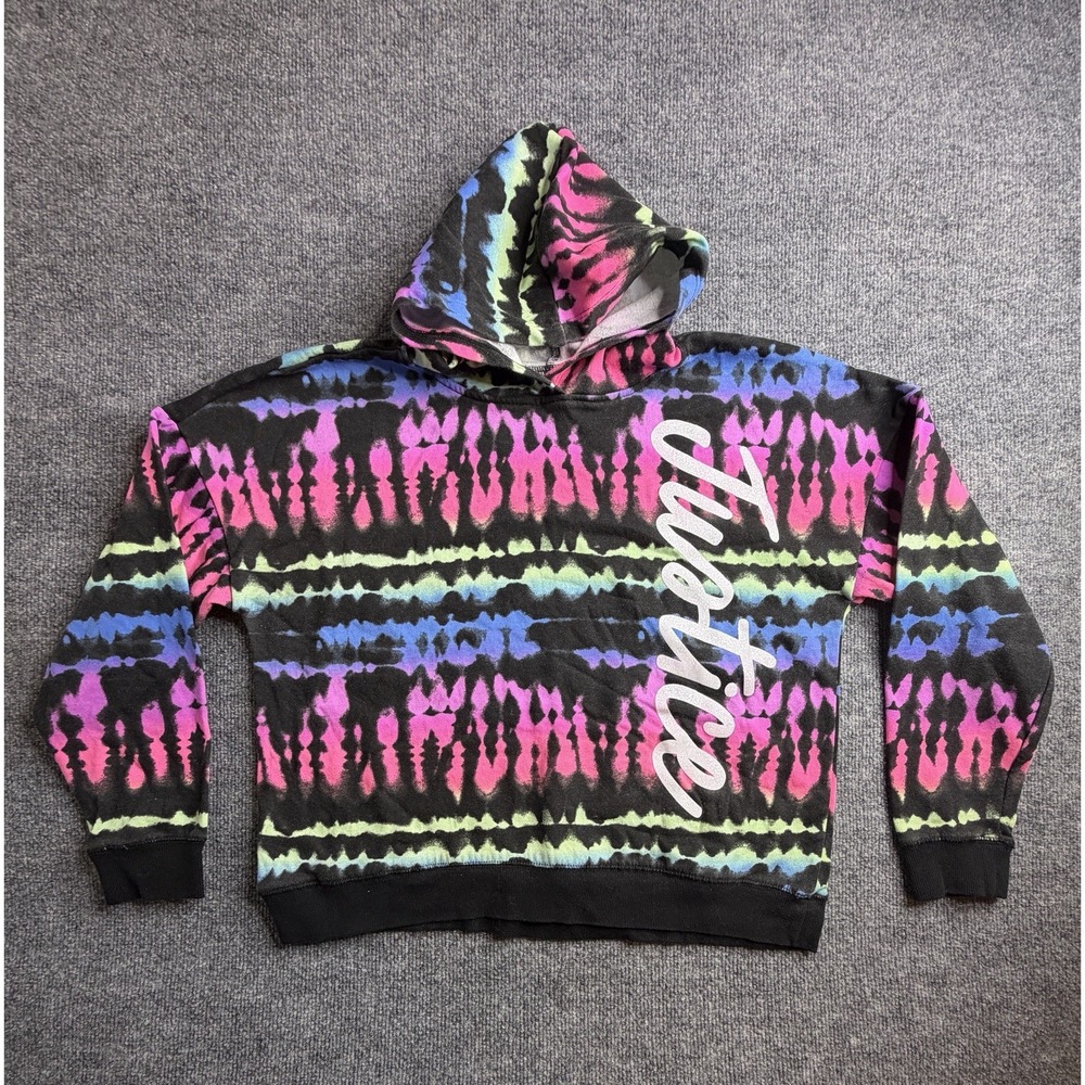 GIRLS JUSTICE Neon Hoodie Sweatshirt Fleece School Winter Fall Wear XLP -16P-18P